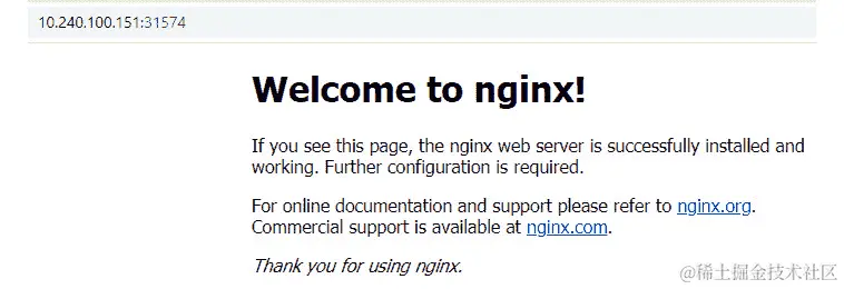 图 6.1 - 使用 NodePort 的 NGINX 服务