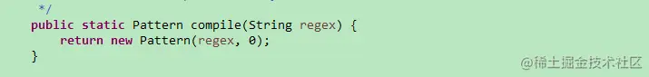 Pattern.compile(String regex)函数