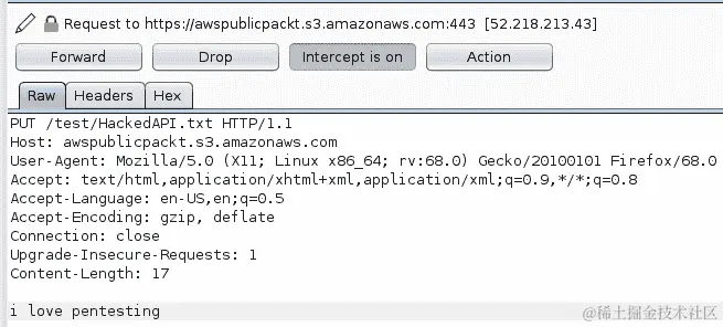 图 8.27 - 通过操作 API 调用放置数据