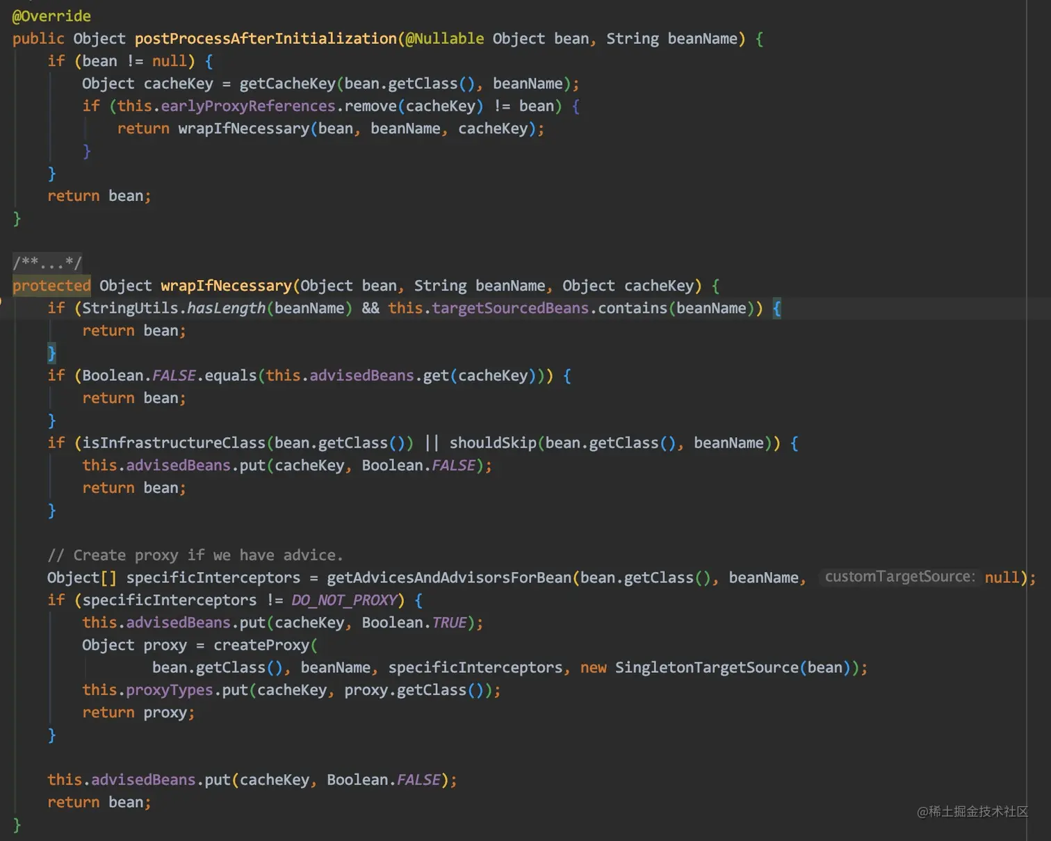 after initialization