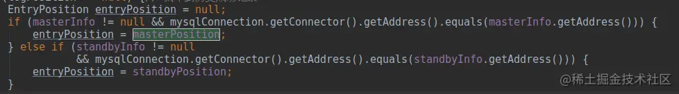 MysqlEventParser#findStartPositionInternal