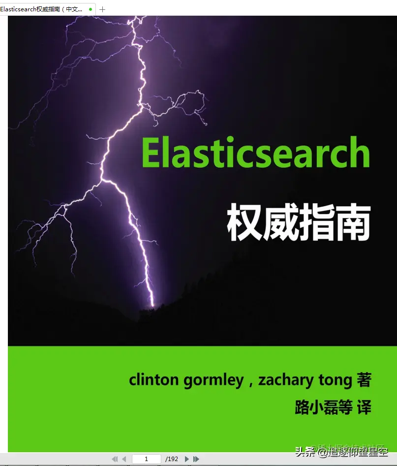 彩印图文版《Elasticsearch实战》文档，阿里内部共享，堪称精品