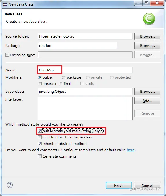新建User.java(POJO)的测试文件