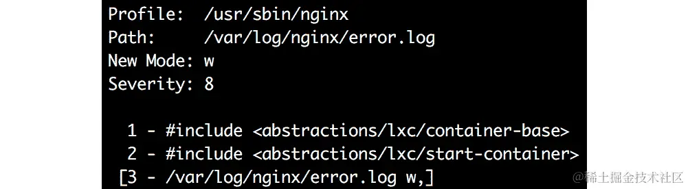 使用 DAC 配置 web 服务器的配置文件