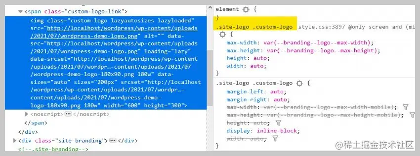 Highlighted Logo Selector