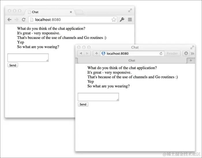 构建 HTML 和 JavaScript 聊天客户端