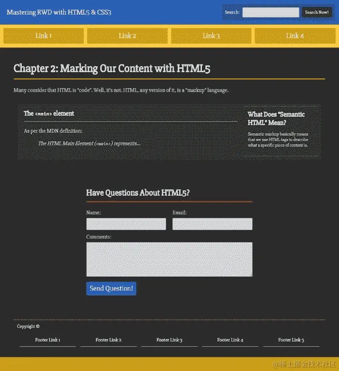 桌面和移动设备的输出截图