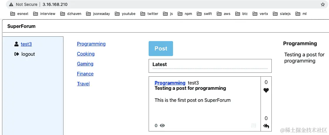 图 17.43 – 第一篇文章后的主屏幕