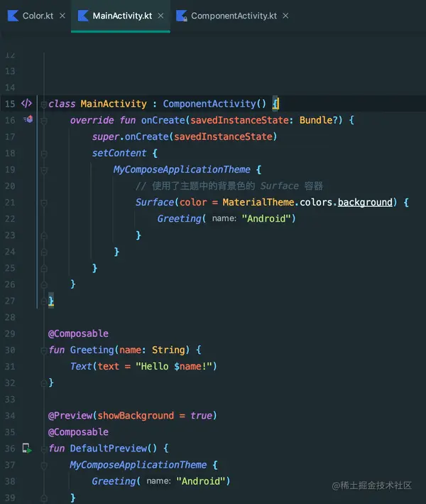 移动光标到代码块末端