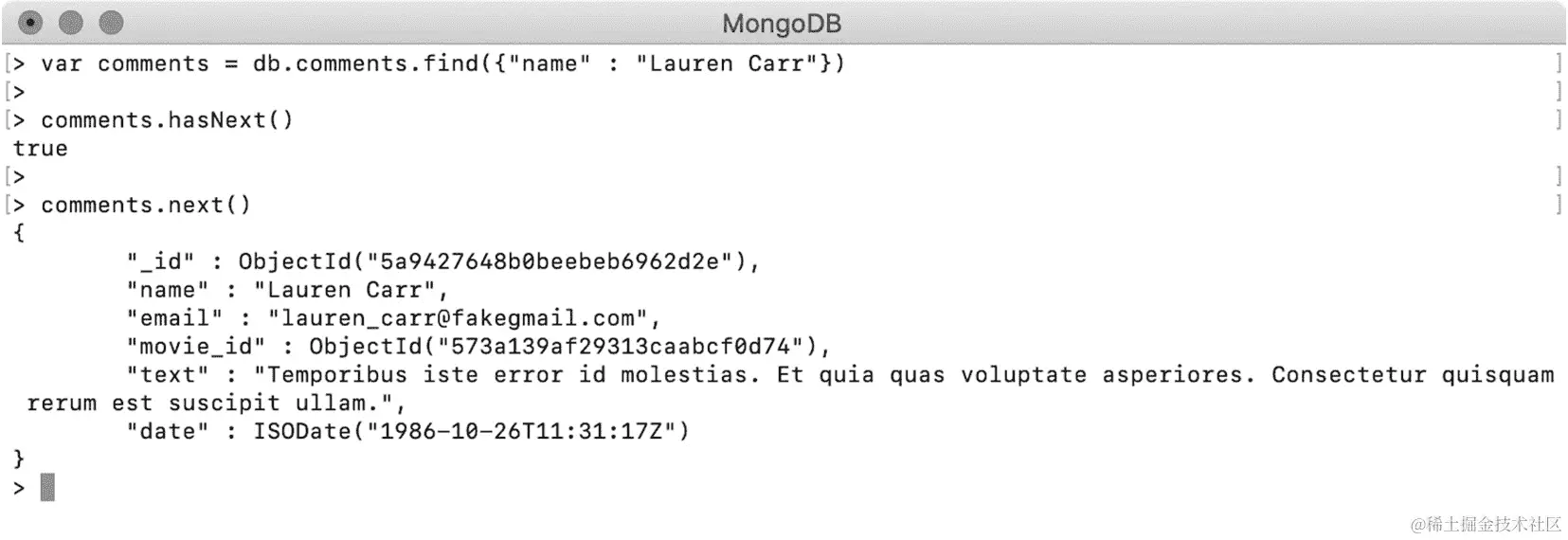 图 4.5：遍历光标