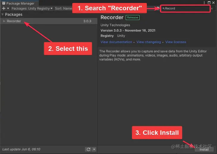 Select Recorder