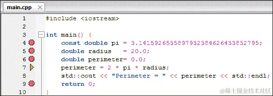 第一个应用程序调试