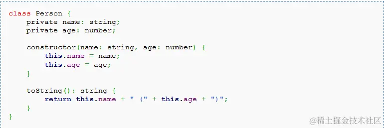 TypeScript 代码案例：类 Class