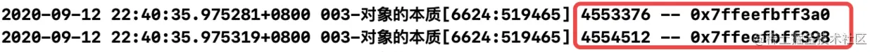 对象指针打印结果