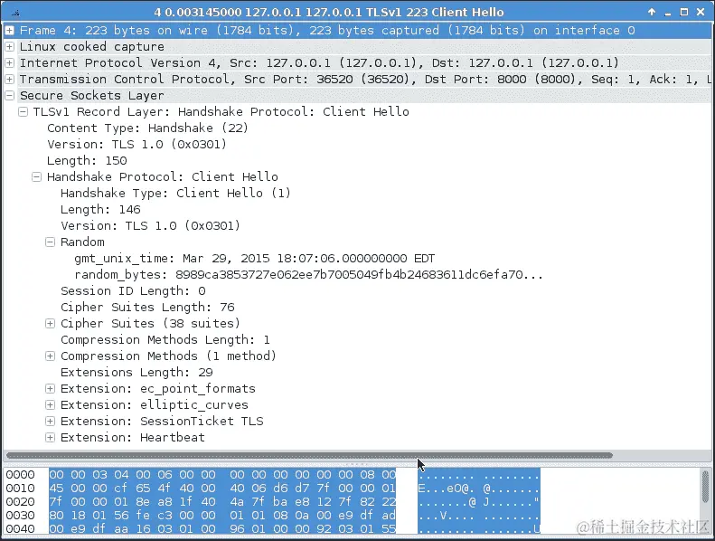 检查自定义 SSL 客户端/服务器之间的交互