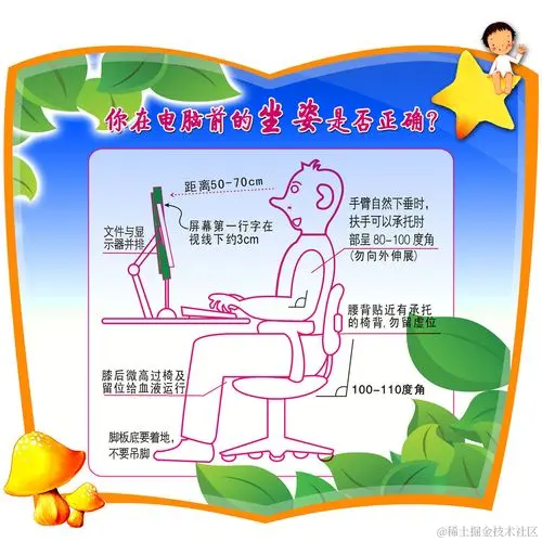 正确坐姿
