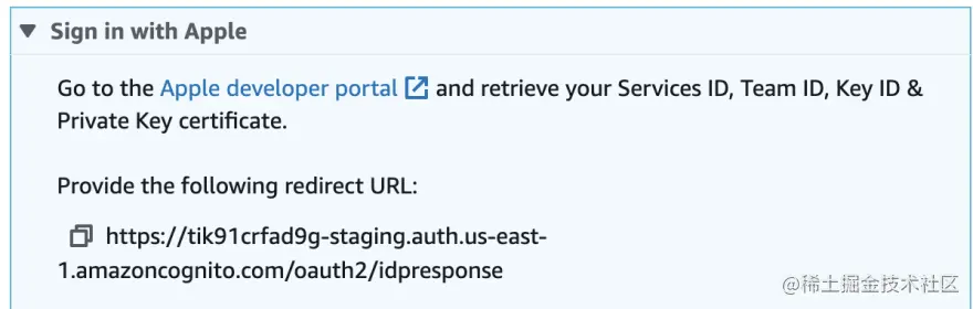 The Admin UI interface with URL