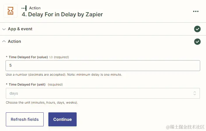 图 7.9 – ﻿自定义延迟时间动作事件概述