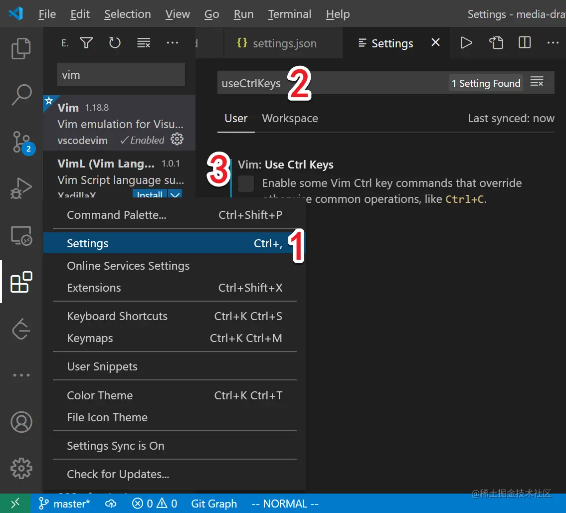 取消勾选 useCtrlKeys 设置