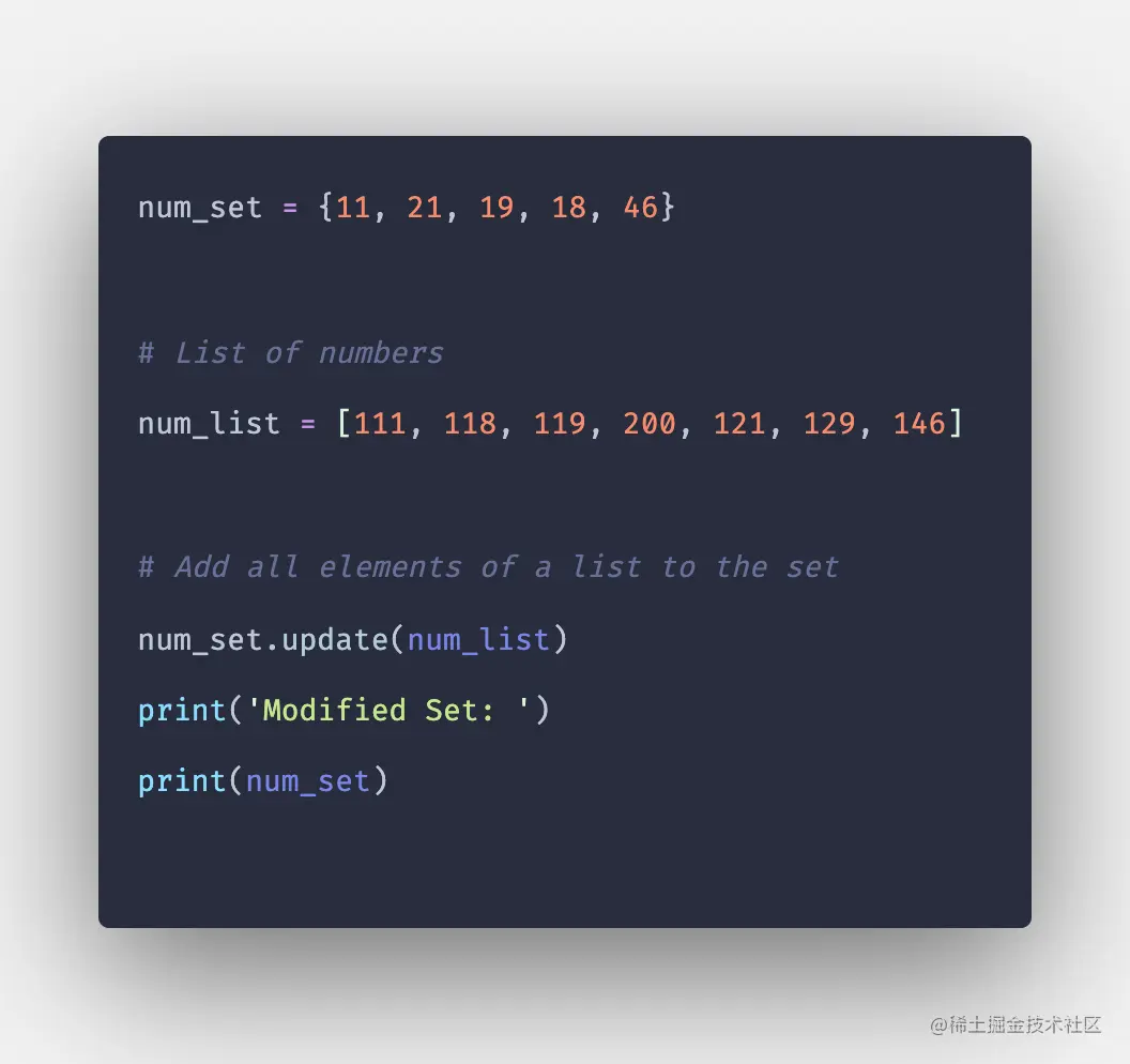 How to Add List to Set in Python