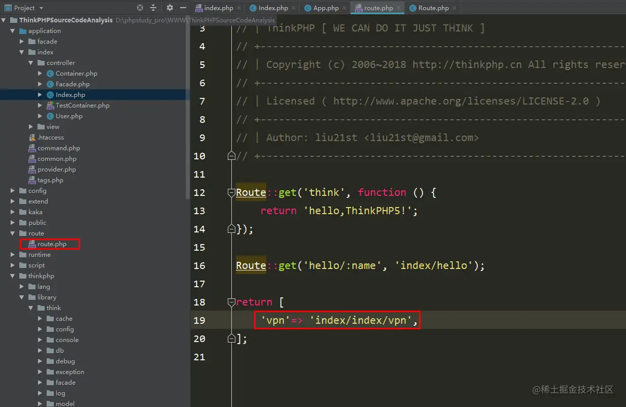 路由文件配置新的数据