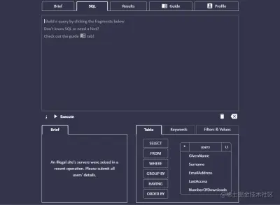 SQL Police Department