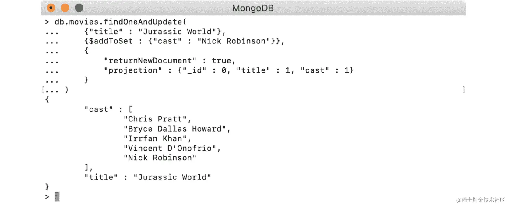 图 6.23：添加缺失的演员名字