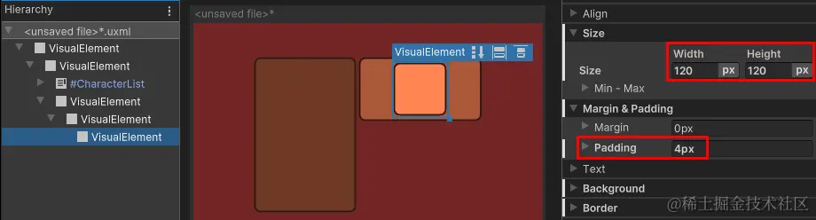 人物肖像的背景框架