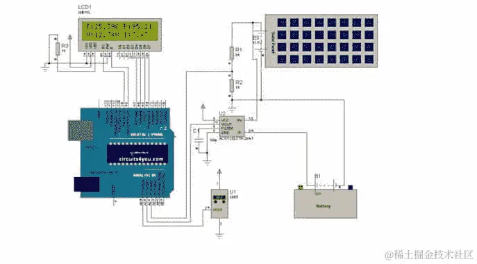 太阳能电源监控电路