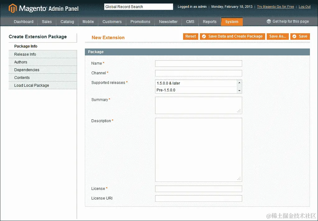 打包我们的扩展