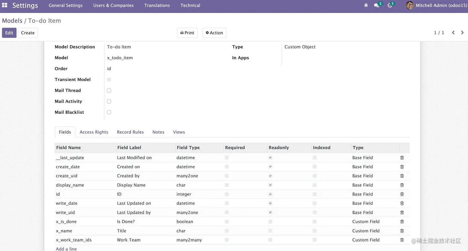 图1.13 – To-do清单模型的数据库结构