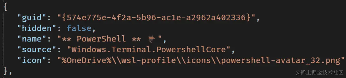 图 3.10 - 显示已完成的 PowerShell 配置文件的屏幕截图