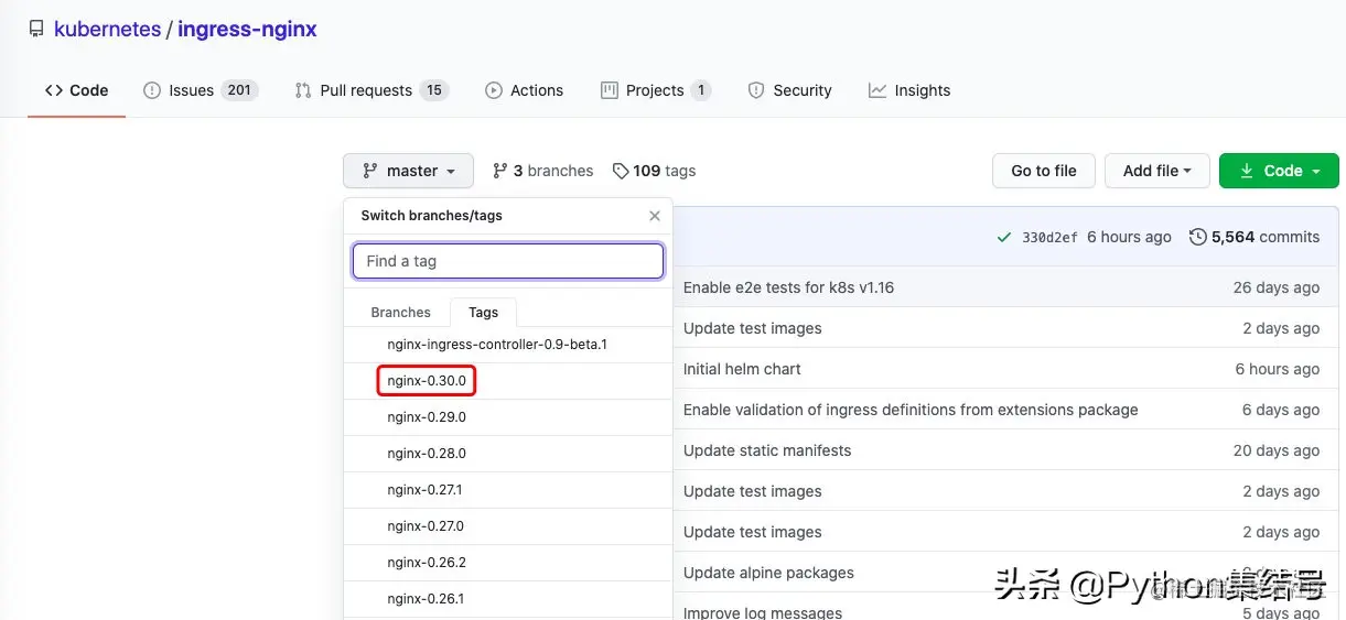 kubernetes 采用 Ingress 发布服务