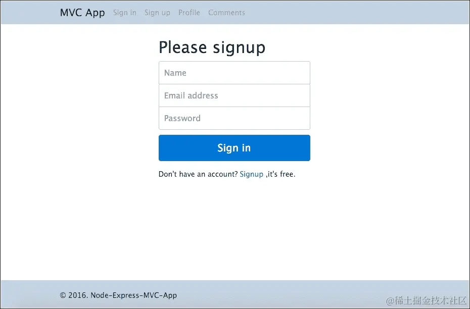 为登录、注册和个人资料添加模板