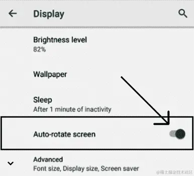图 24.8 - 自动旋转屏幕