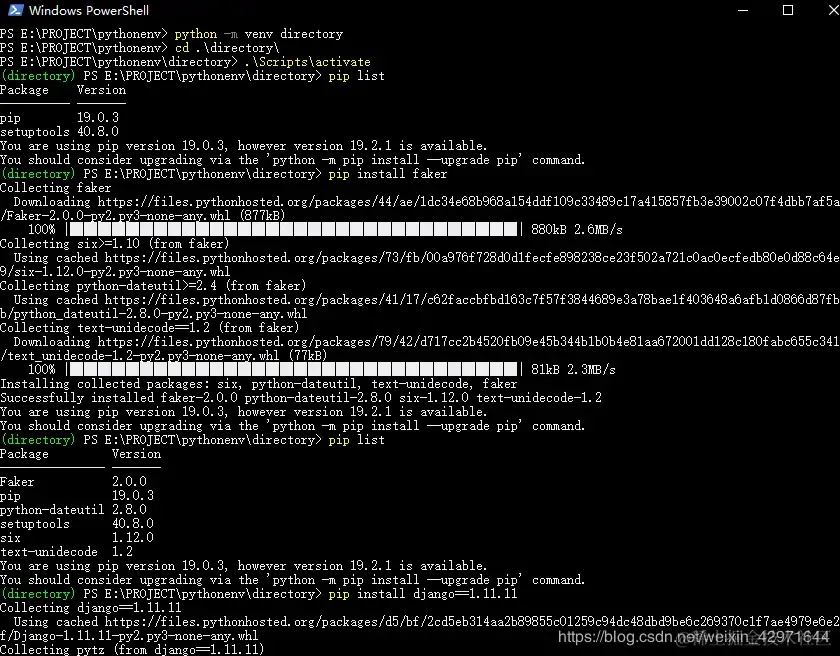 [外链图片转存失败(img-W9OkBUpa-1565160938544)(在windows 10 系统下安装python的虚拟环境.assets/1565159964006.png)]