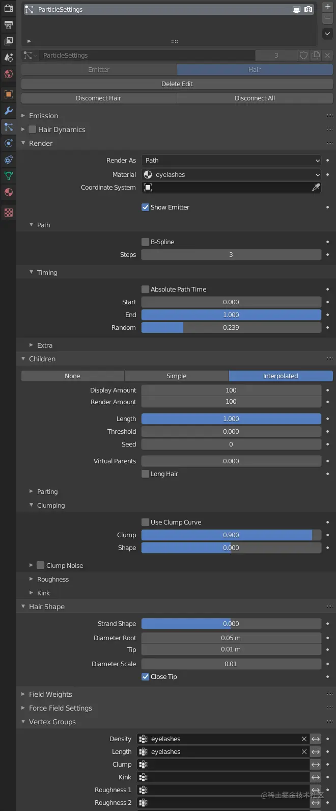 粒子配置的数值 - Renderbus瑞云渲染农场