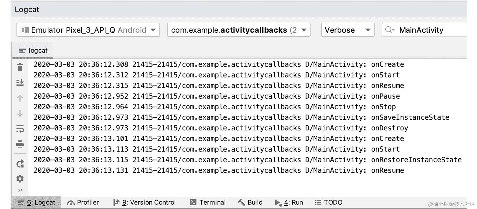 图 2.3：通过 TAG 名称过滤日志语句