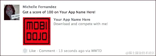行动时间——使用 Facebook Connect 发布分数