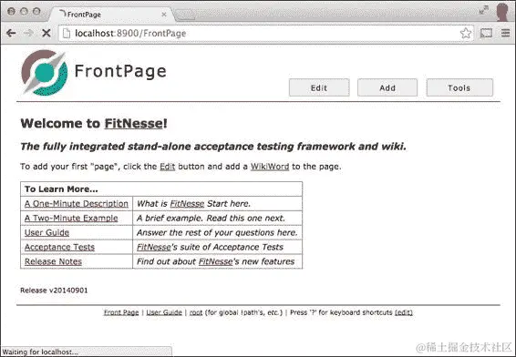 从命令行运行 FitNesse