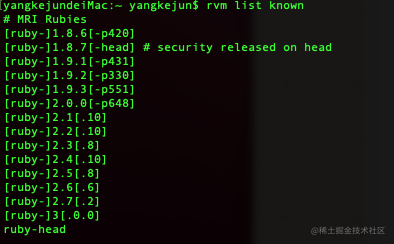 Mac配置ruby环境和安装cocoapods 掘金