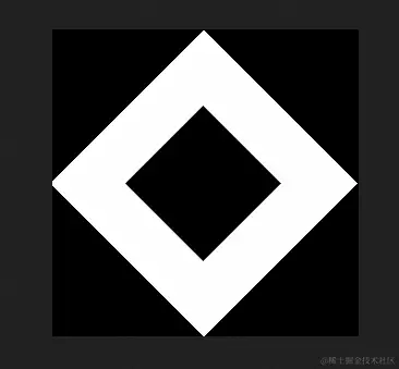 黑盒子图像旋转 45 度