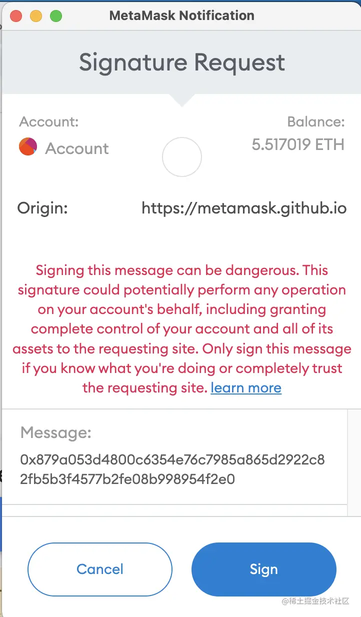 Dapp开发】Dapp里关于签名和验证签名Dapp里关于签名和验证签名； 如何签名以及验证签名metamask上有哪- 掘金