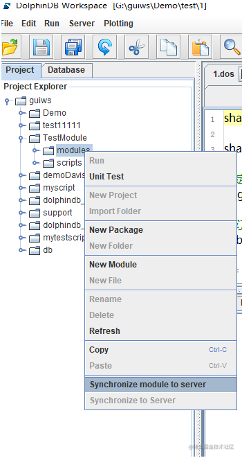 DolphinDB module reuse tutorial - Moment For Technology