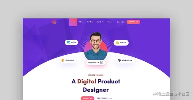 Readora - Portfolio HTML template 