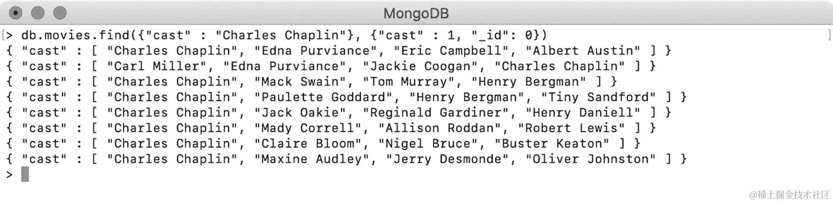 图 4.18：查找查理卓别林主演的电影