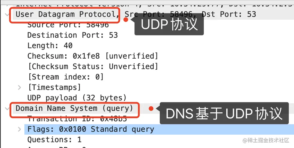DNS基于UDP协议