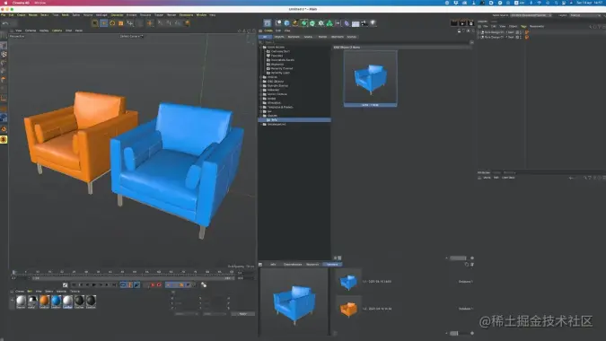 C4D资产版本化-Renderbus瑞云渲染农场