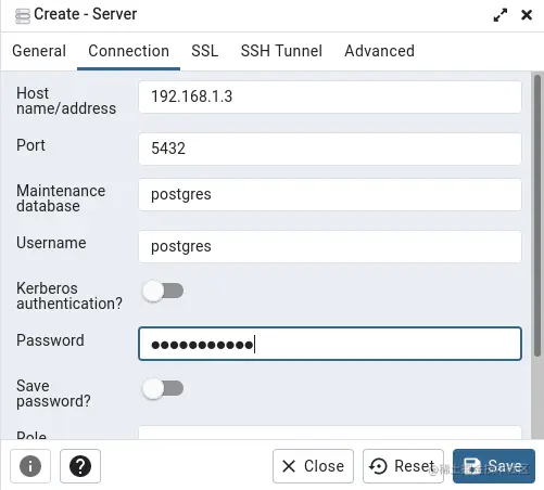 Connection Parameters
