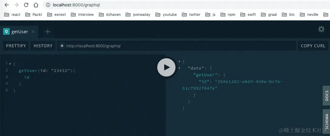 图 9.2 - GraphQL 开发客户端